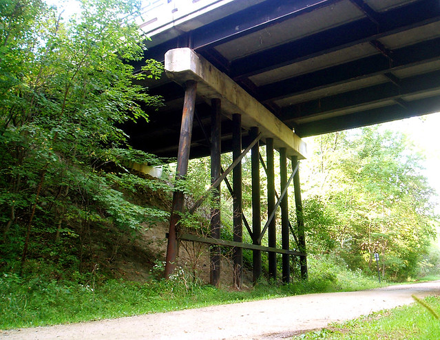 The Old Vinehill Bridge over the trail