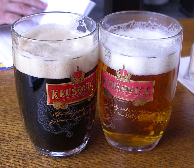 Two Beers - Krusovice