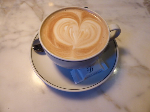 Latte art at the Delauney Counter