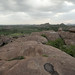 View over Hampi clouded by the monsoon
