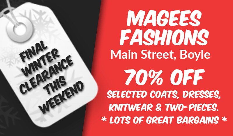 Magees Fashions Winter Clearance