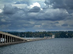 520 floating bridge across Lake Washington