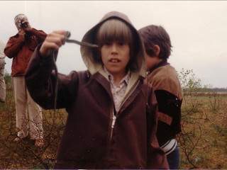At the Narcisse Snake Dens, Manitoba, spring 1980