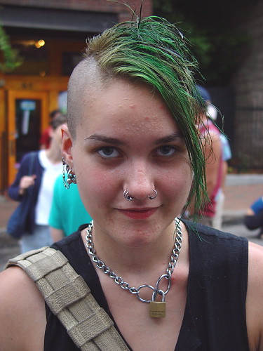 girl green hair