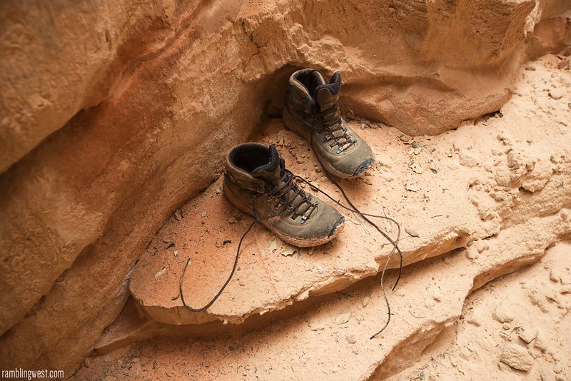 Abandoned Boots, Buckskin Gulch image