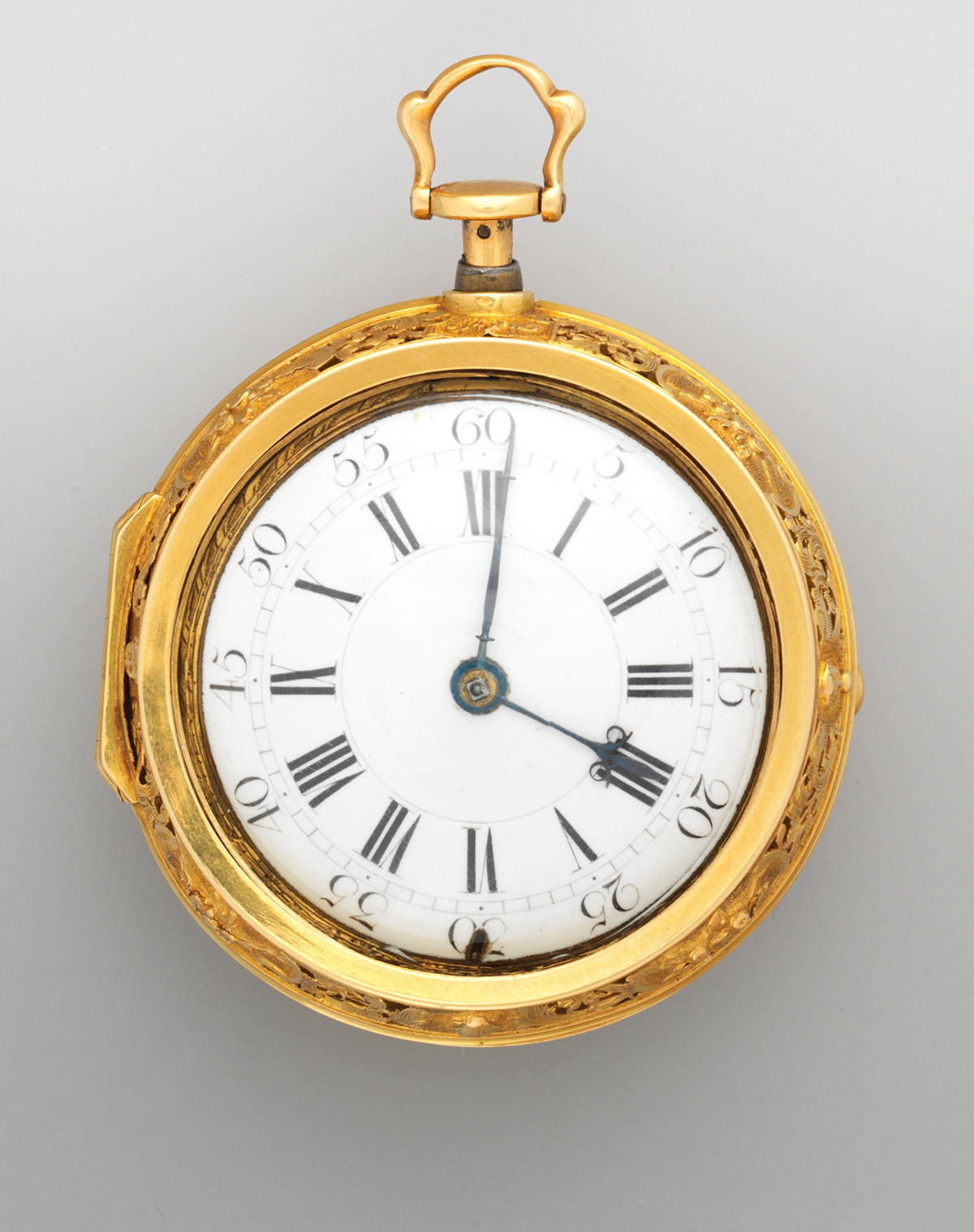 1740. Watch. British, London. Gold, enamel. metmuseum