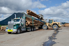 Log Truck Ride in NZ with Rotorua Forest Haulage (RFH) (2014-09)