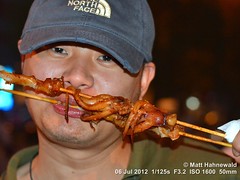 2012-07a Munching at Donghuamen Market