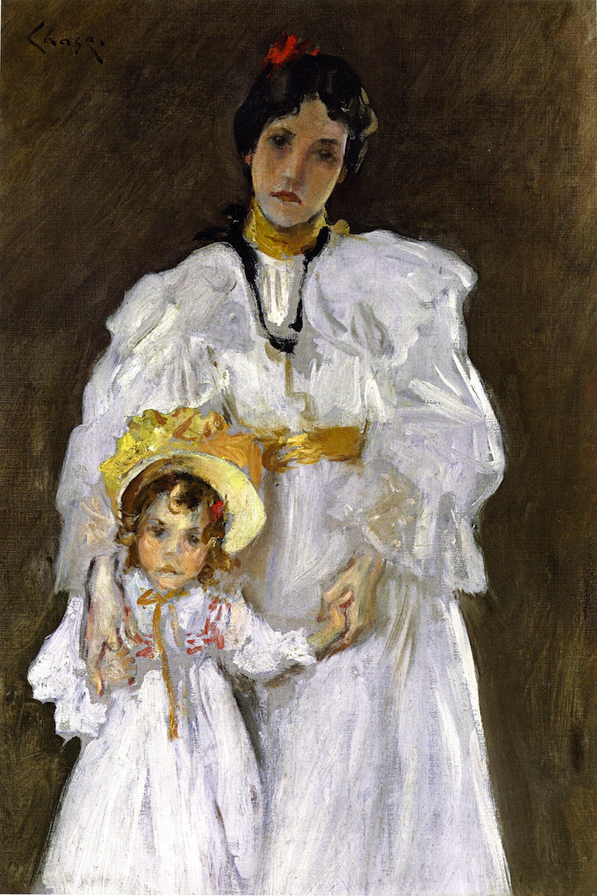 Sketch for the Portrait of Mother and Child) by William Merritt Chase, c.1915
