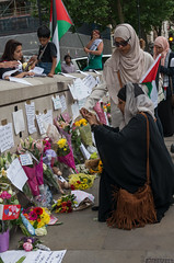 Vigil for Gaza - Whitehall, London, 10 July 2015