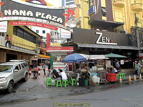 Nana Plaza, red light district in Sukhumvit Soi 4 in 2013, Khlong Toei District, Bangkok, Thailand.