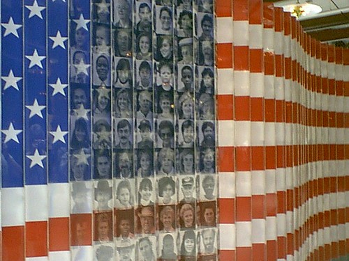 "Americans" Flag at Ellis Island