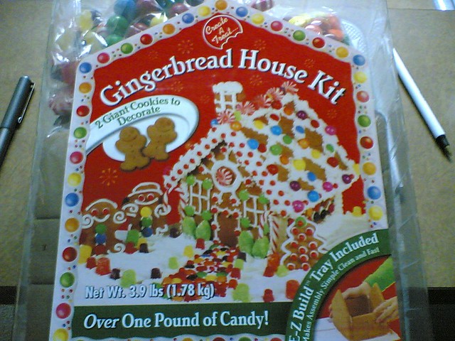 Ten buck Target Gingerbread House kit With over One Pound Flickr 