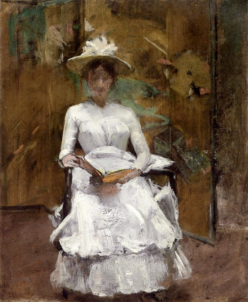 Lady in White by William Merritt Chase