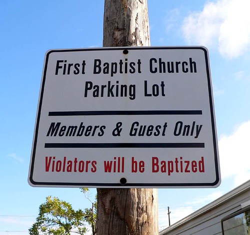 Violators will be Baptized