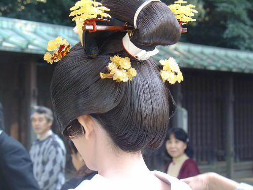 Traditional wedding hairstyle wedding hairstyles Image by EverJean