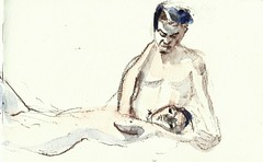 Nude drawing session. Couple.  June 13th