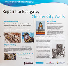 Repairs to Eastgate, Chester (Aug 2015)