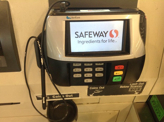 Safeway, Credit Card Swipe Device Machine Reader, Verifone