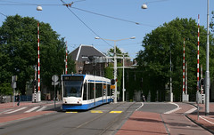 Trams in Amsterdam