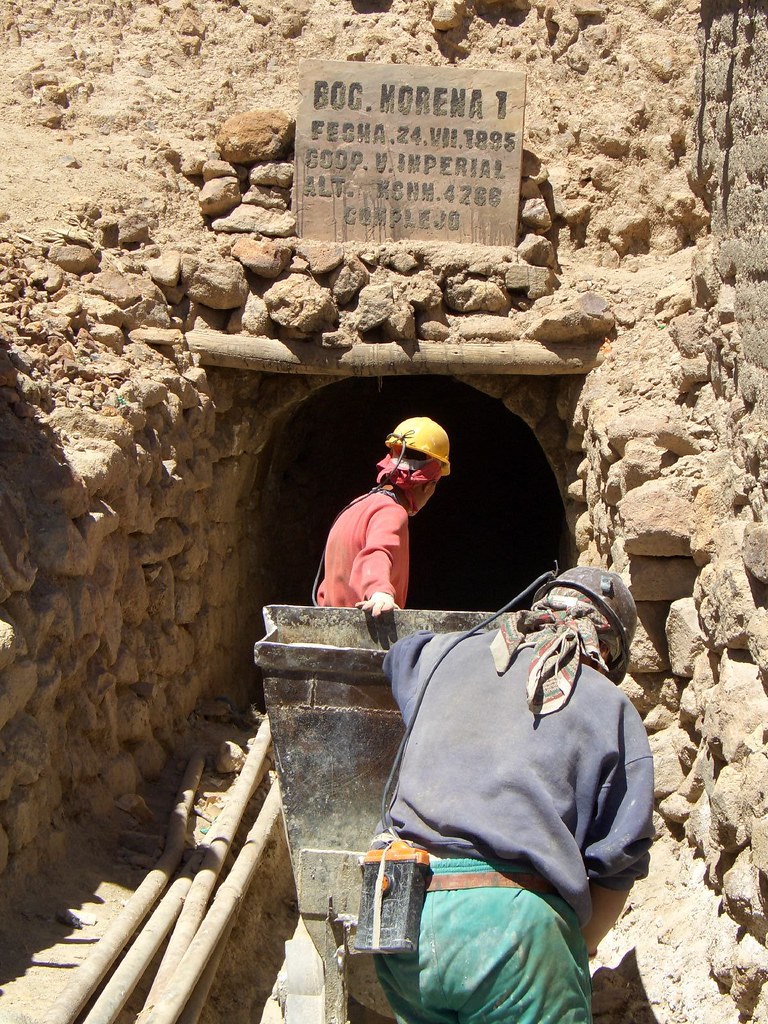 Miners in Potosi, Bolivia