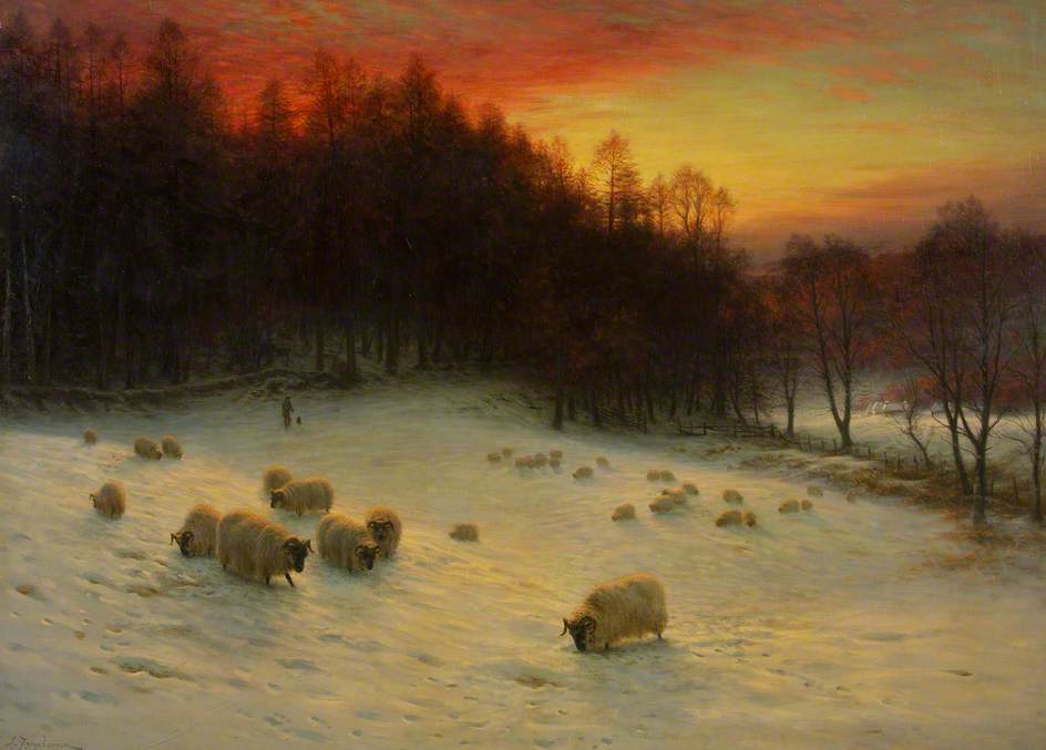 When the West with Evening Glows by Joseph Farquharson, 1910