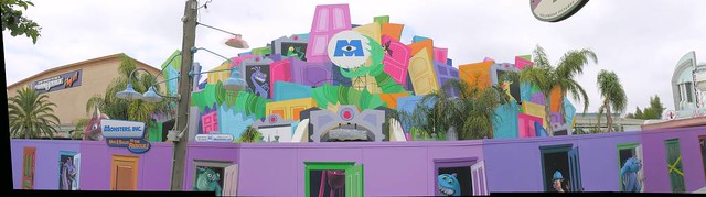 Monsters, Inc. Facade During Construction
