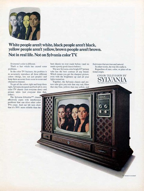 Sylvania - Color Television – White people aren't white