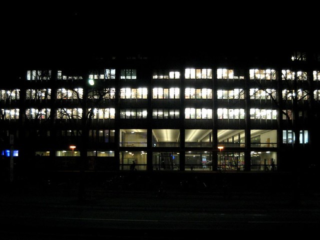 University at night