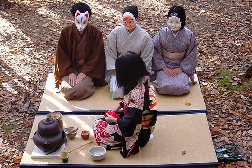 Tea ceremony in the forest