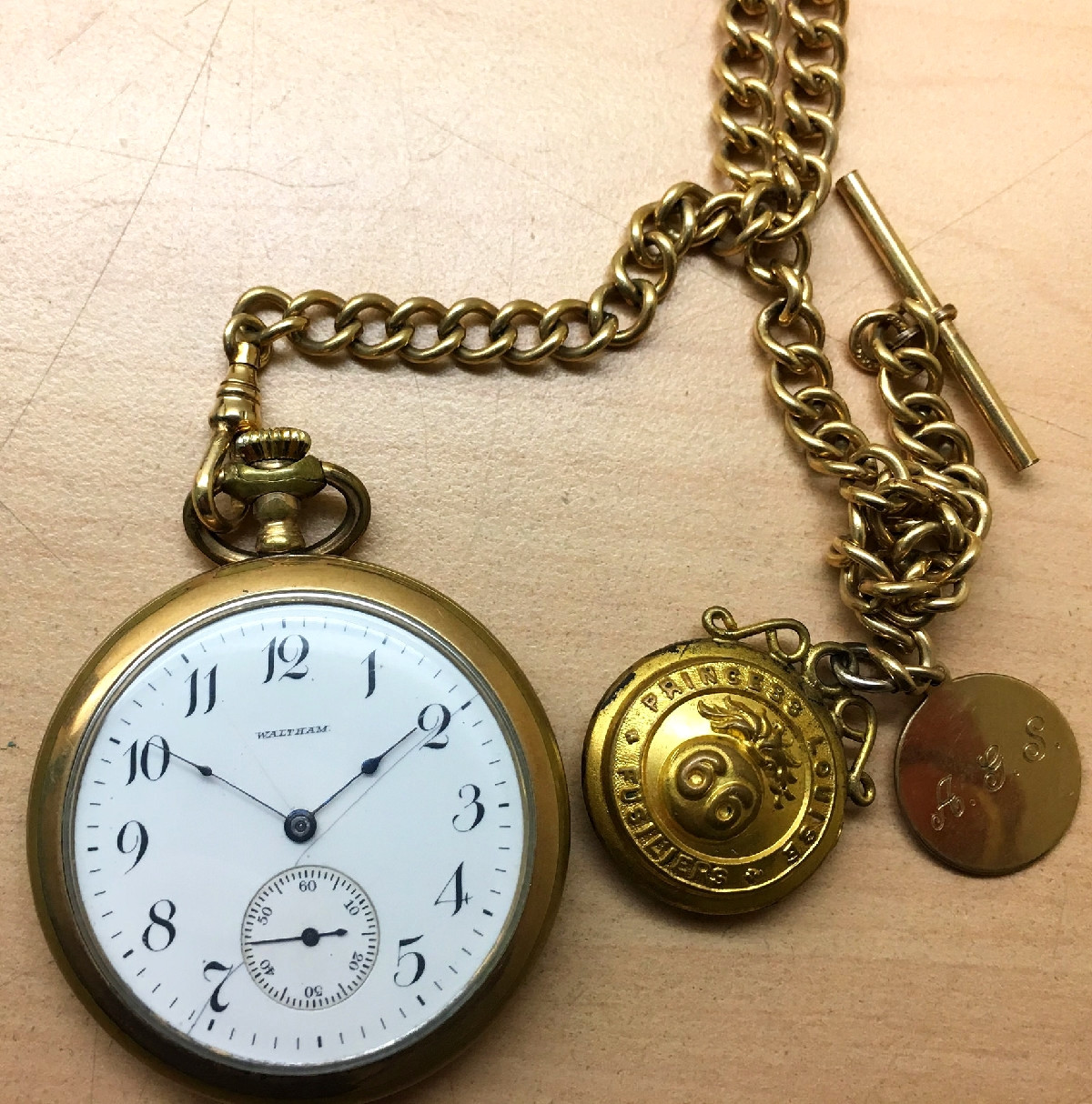 Waltham pocket watch once owned by a World War I veteran.. Credit Ross Dunn