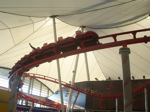 Indoor roller coaster inside the mall-1