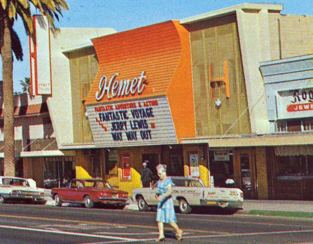 Hemet Movie Theater Postcard (close-up)