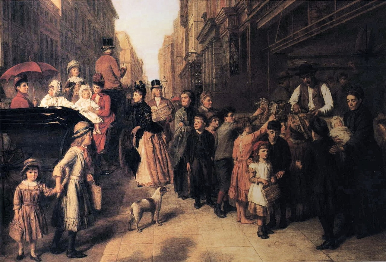 Poverty and Wealth by William Powell Frith, 1888