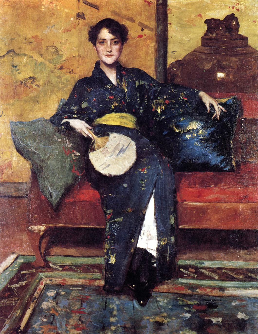 The Blue Kimono by William Merritt Chase, 1898