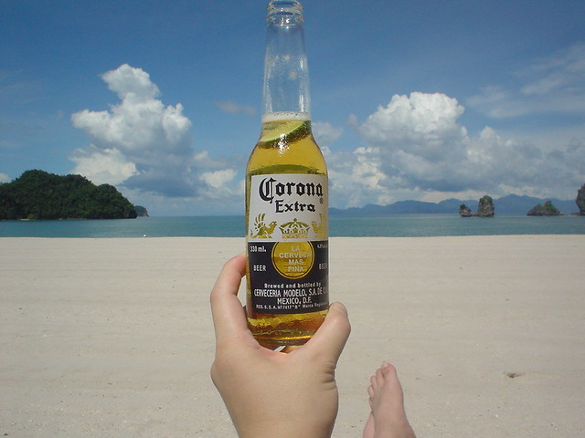Corona beer at Island of Langkawi.