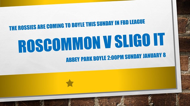 Roscommon v Sligo IT