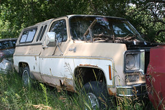 Abandoned Early Square Body  Chevrolet K-10 Short Bed Pickup Truck