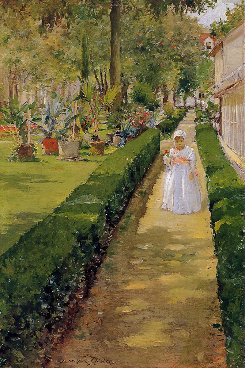 Child on a Garden Walk by William Merritt Chase, 1888