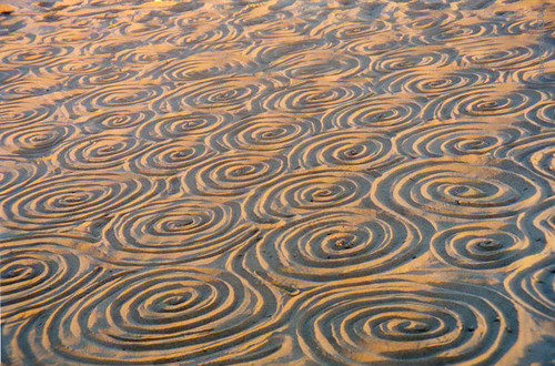 Swirls in the sand