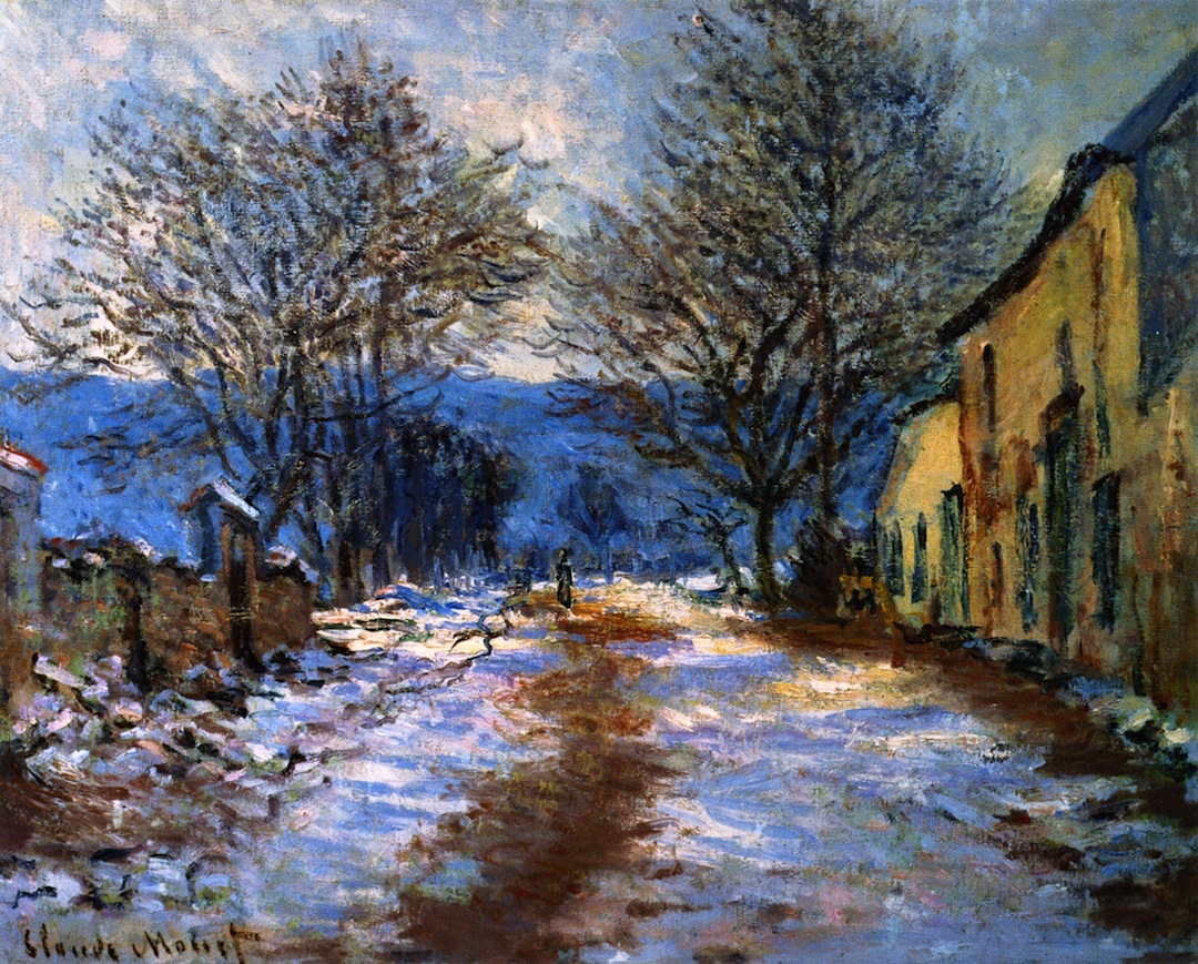 The Effect of Snow at Limetz by Claude Oscar Monet - 1886