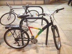 Red Green and Gold Bikes