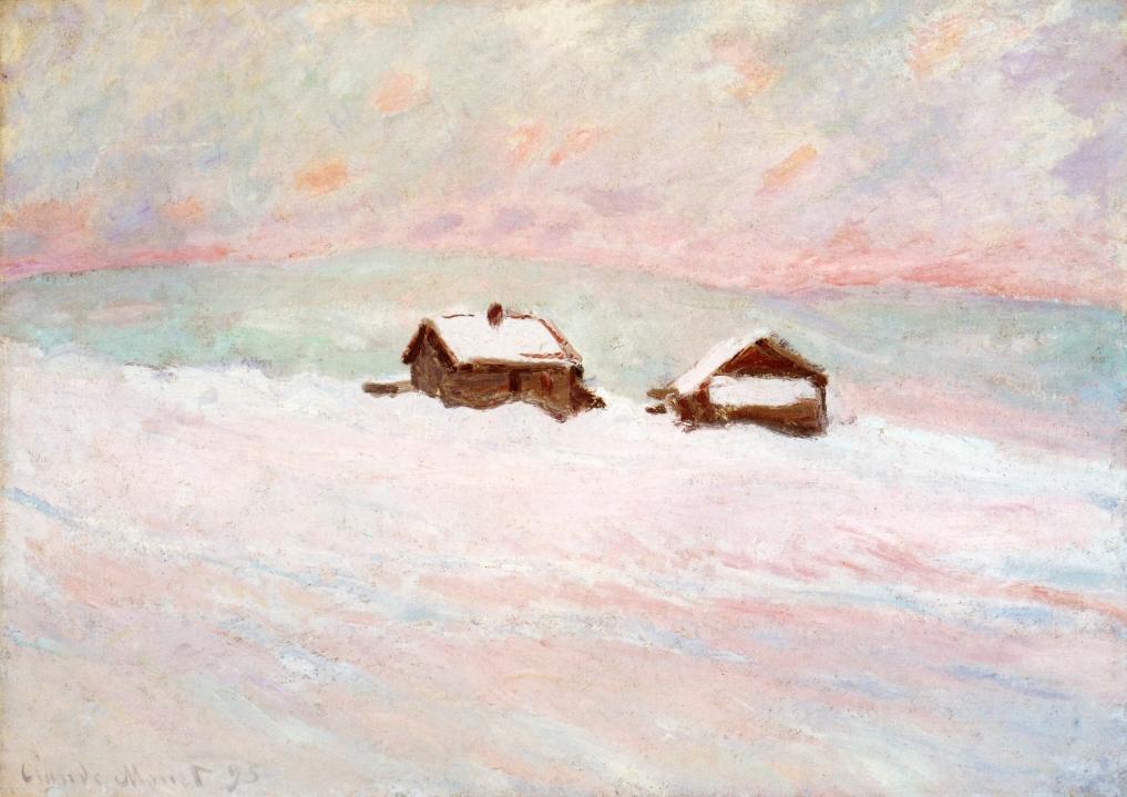 Houses in the Snow, Norway by Claude Oscar Monet - 1895