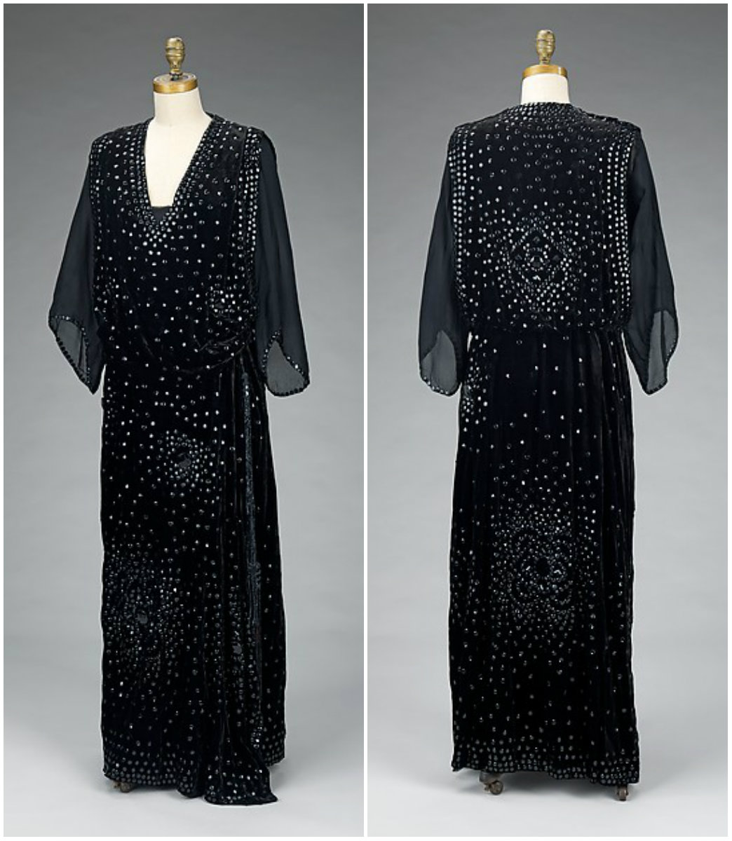 1918 Dinner Dress. Silk synthetic. metmuseum