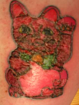green tattoo ink allergy. Allergic reactions to tattoo pigments are uncommon except for certain brands 