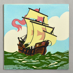 Tiles with Ships and Galleons