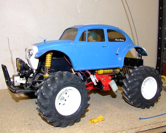 Tamiya Monster Beetle modified I have also bolted on new alloy wheels as