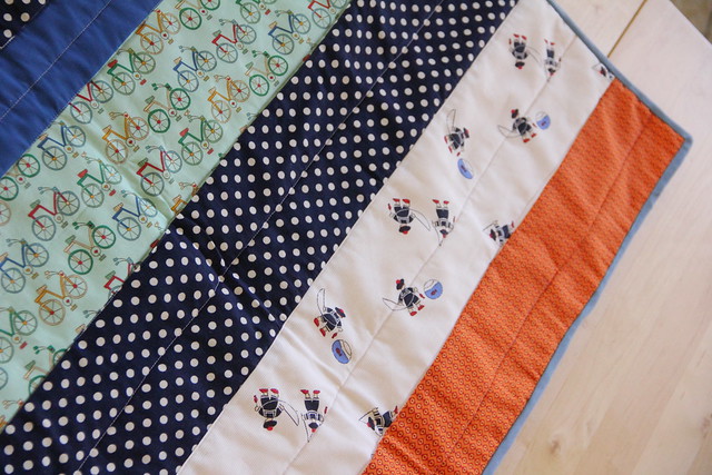 Strip baby quilts