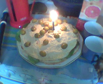 Vegan Birthday Cake on Rob S Savoury Vegan Birthday Cake   Flickr   Photo Sharing