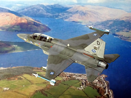 1:72 KAI/Lockheed Martin TA-50 ‘Golden Eagle TF.1’, ‘2-D’ (s/n 50-04) of No. 2 (Fìobha) Squadron, Poblachd na h-Alba Adhair an Airm (Republic of Scotland Air Corps/RoScAC); Leuchars Station, Fifeshire, Republic of Scotland, 2020 (Whif/Academy kit)